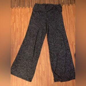 Stitches Black Wide-Leg Pants
